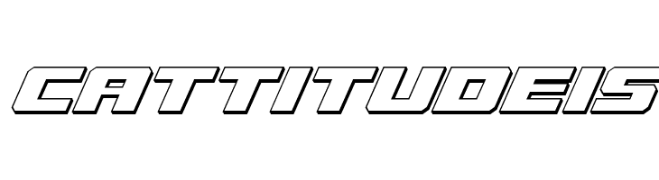 Cruiser Fortress 3D Italic  Free Fonts Download