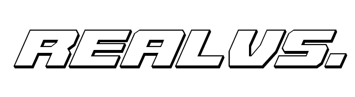 Cruiser Fortress 3D Italic  Free Fonts Download