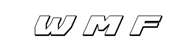 Cruiser Fortress 3D Italic  Free Fonts Download