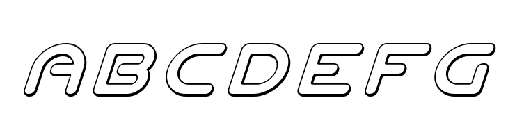 Planet N 3D Italic  Free Fonts Download