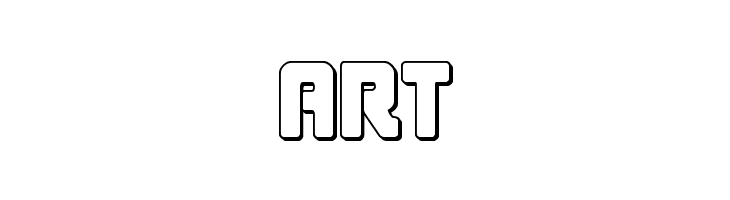 Cyborg Rooster Outline  Free Fonts Download