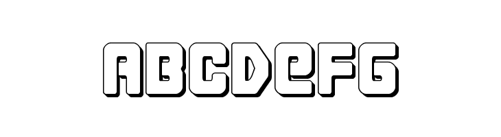 Cyborg Rooster 3D  Free Fonts Download