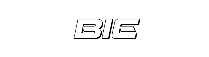 Beam Weapon 3D Italic  Free Fonts Download
