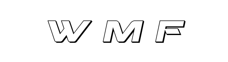 Beam Weapon 3D Italic  Free Fonts Download