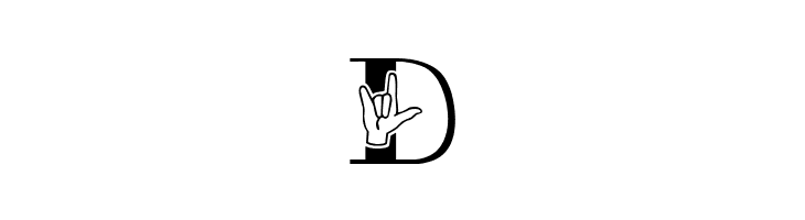 JLR ASL ILY  Free Fonts Download