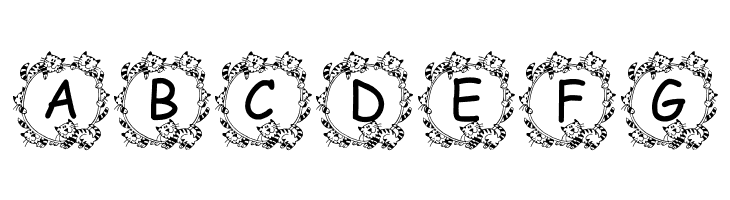 Jenna's Kitties  Free Fonts Download