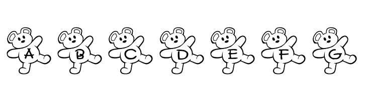 JLR Teddy Bear  Free Fonts Download
