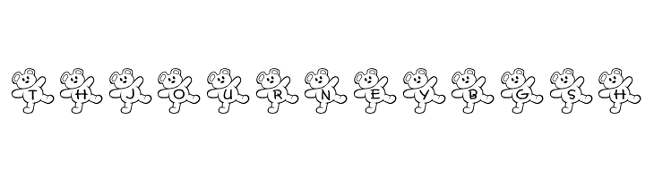 JLR Teddy Bear  Free Fonts Download