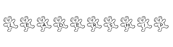 JLR Teddy Bear  Free Fonts Download