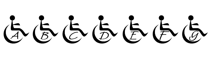 JLR Wheelchair  Free Fonts Download
