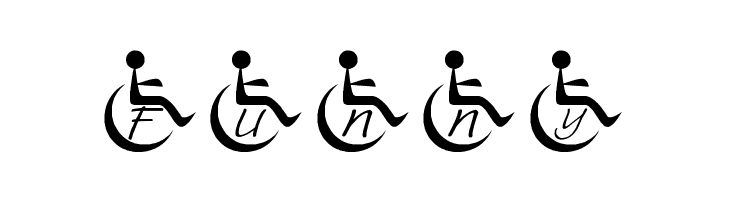 JLR Wheelchair  Free Fonts Download