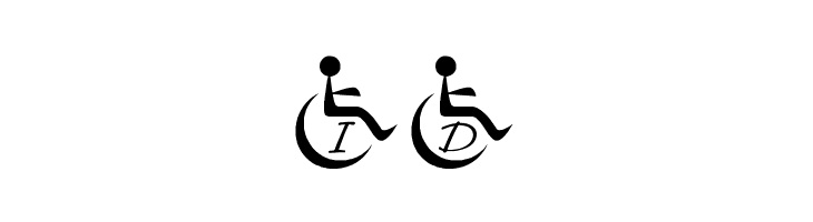 JLR Wheelchair  Free Fonts Download