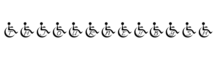 JLR Wheelchair  Free Fonts Download