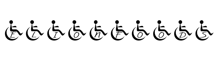 JLR Wheelchair  Free Fonts Download