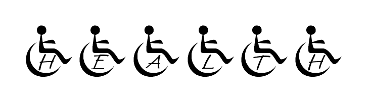 JLR Wheelchair  Free Fonts Download