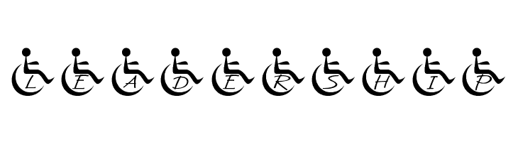 JLR Wheelchair  Free Fonts Download