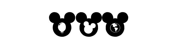Mickey Ears Extra  Free Fonts Download