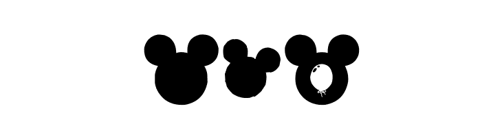 Mickey Ears Extra  Free Fonts Download