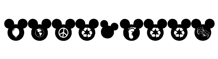 Mickey Ears Extra  Free Fonts Download