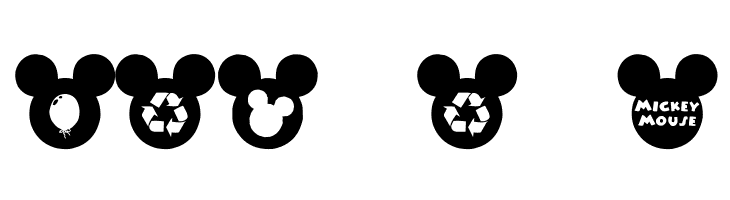 Mickey Ears Extra  Free Fonts Download