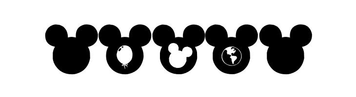 Mickey Ears Extra  Free Fonts Download
