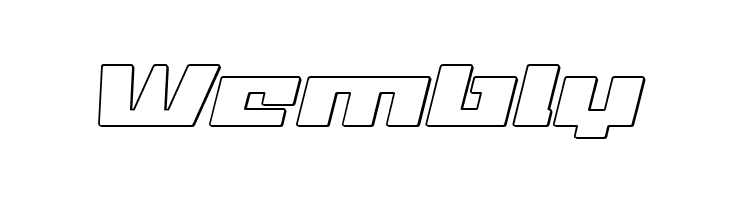 Turbo Charge Outline Italic  Free Fonts Download