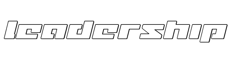 Turbo Charge Outline Italic  Free Fonts Download