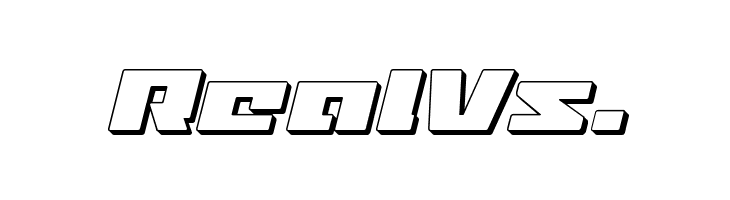 Turbo Charge 3D Italic  Free Fonts Download