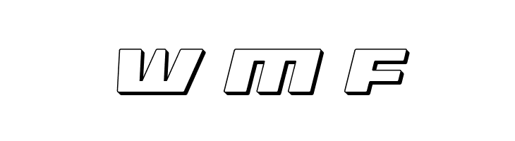 Turbo Charge 3D Italic  Free Fonts Download