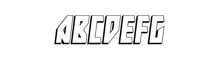 Major Force 3D Italic  Free Fonts Download