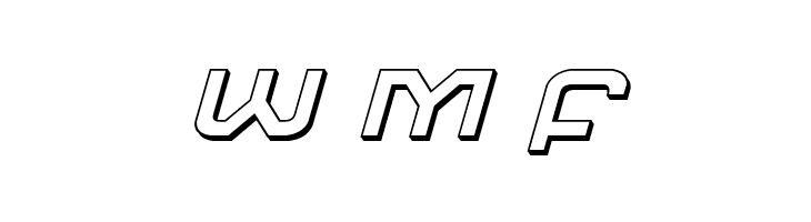 Gunrunner 3D Italic  Free Fonts Download