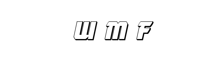 Master Breaker 3D Italic  Free Fonts Download