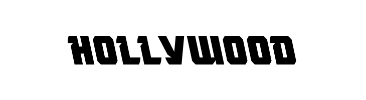 HOLLYWOOD Master Breaker Leftalic Font