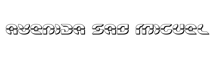 Starfighter Bold 3D  Free Fonts Download