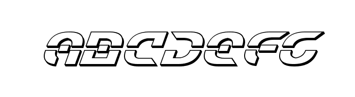 Starfighter 3D Italic  Free Fonts Download