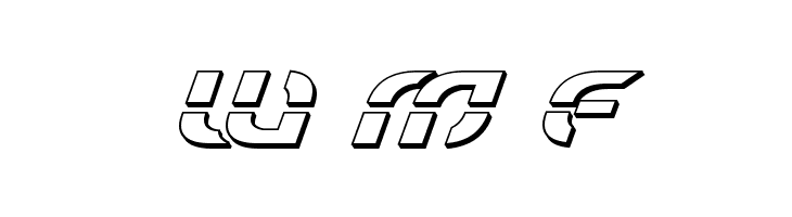 Starfighter 3D Italic  Free Fonts Download