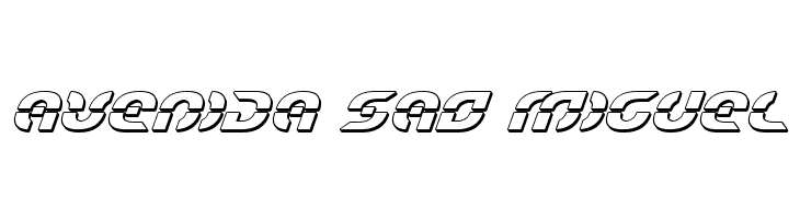 Starfighter Bold 3D Italic  Free Fonts Download