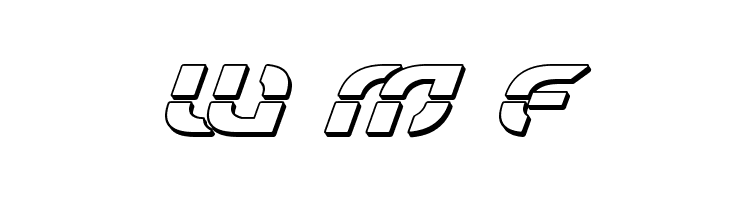 Starfighter Bold 3D Italic  Free Fonts Download