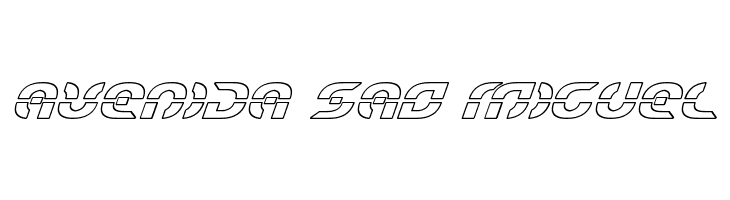 Starfighter Outline Italic  Free Fonts Download