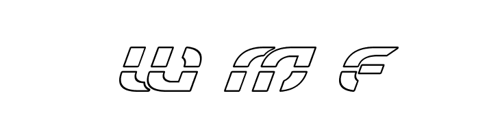 Starfighter Outline Italic  Free Fonts Download