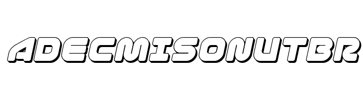 1st Enterprises 3D Italic  Free Fonts Download