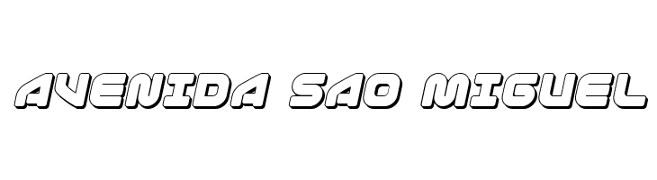 1st Enterprises 3D Italic  Free Fonts Download