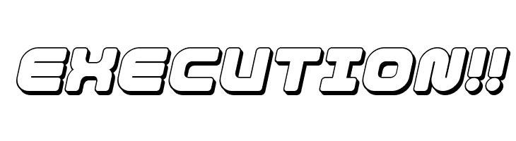 1st Enterprises 3D Italic  Free Fonts Download