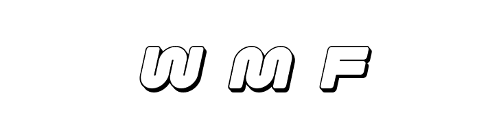 1st Enterprises 3D Italic  Free Fonts Download