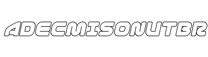 1st Enterprises Outline Italic  Free Fonts Download