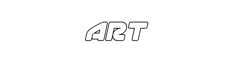 1st Enterprises Outline Italic  Free Fonts Download