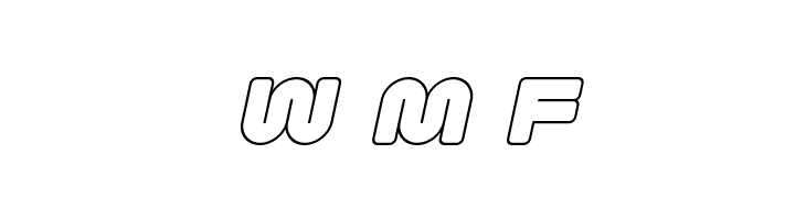 1st Enterprises Outline Italic  Free Fonts Download