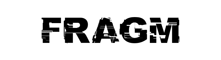 FRAGM CF Glitch City Regular Font
