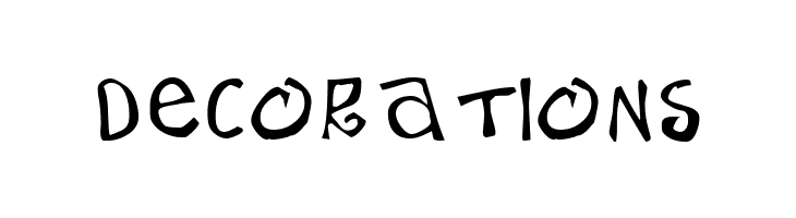 decorations BeachType  Medium Font
