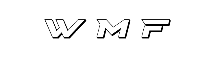 Cyberdyne 3D Italic  Free Fonts Download